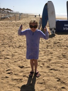 Buzymum - Lou on the beach in Agadir