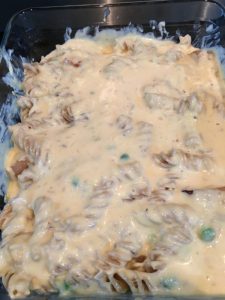 Buzymum - Sauce added to the pasta and veg