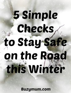 Buzymum - 5 Simple Checks to Stay Safe on the Road this Winter