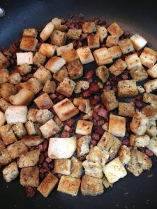 Buzymum - Crispy ham croutons