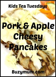 Buzymum - Pork and Apple Cheesy Pancakes