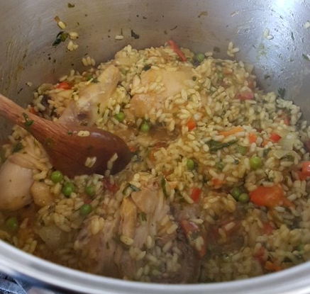 Buzymum - The paella is nearly ready to serve