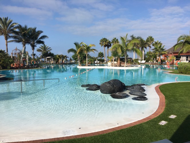 The salt water pool at the Sheraton hotel, Tenerife